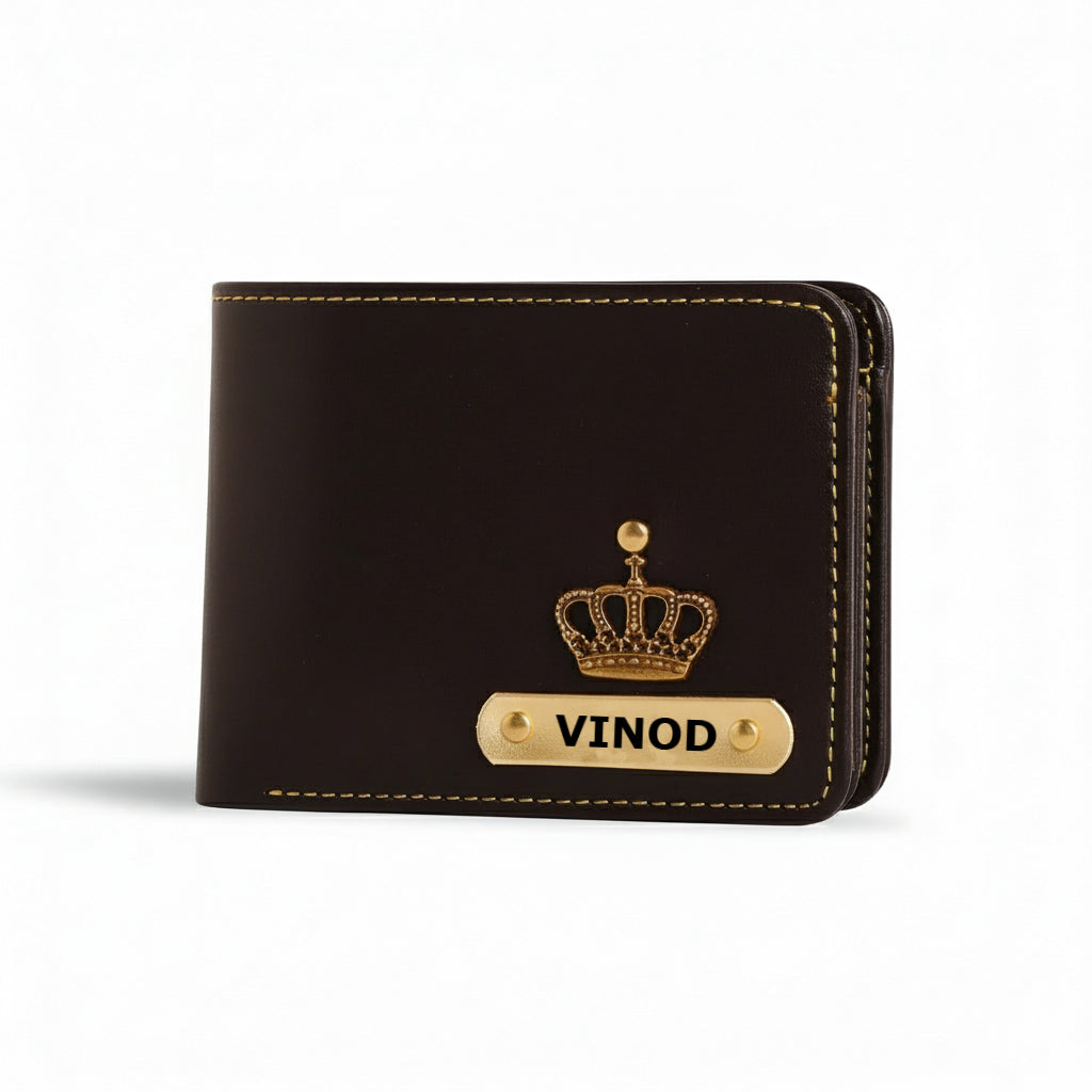 Personalized Faux Leather Wallet with Name
