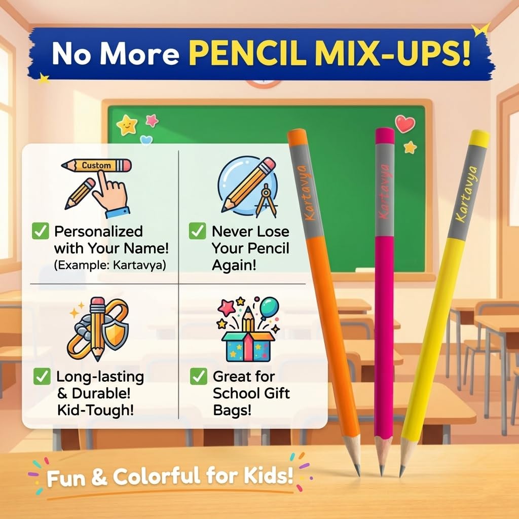 Personalized Name Pencils (Set of 10)