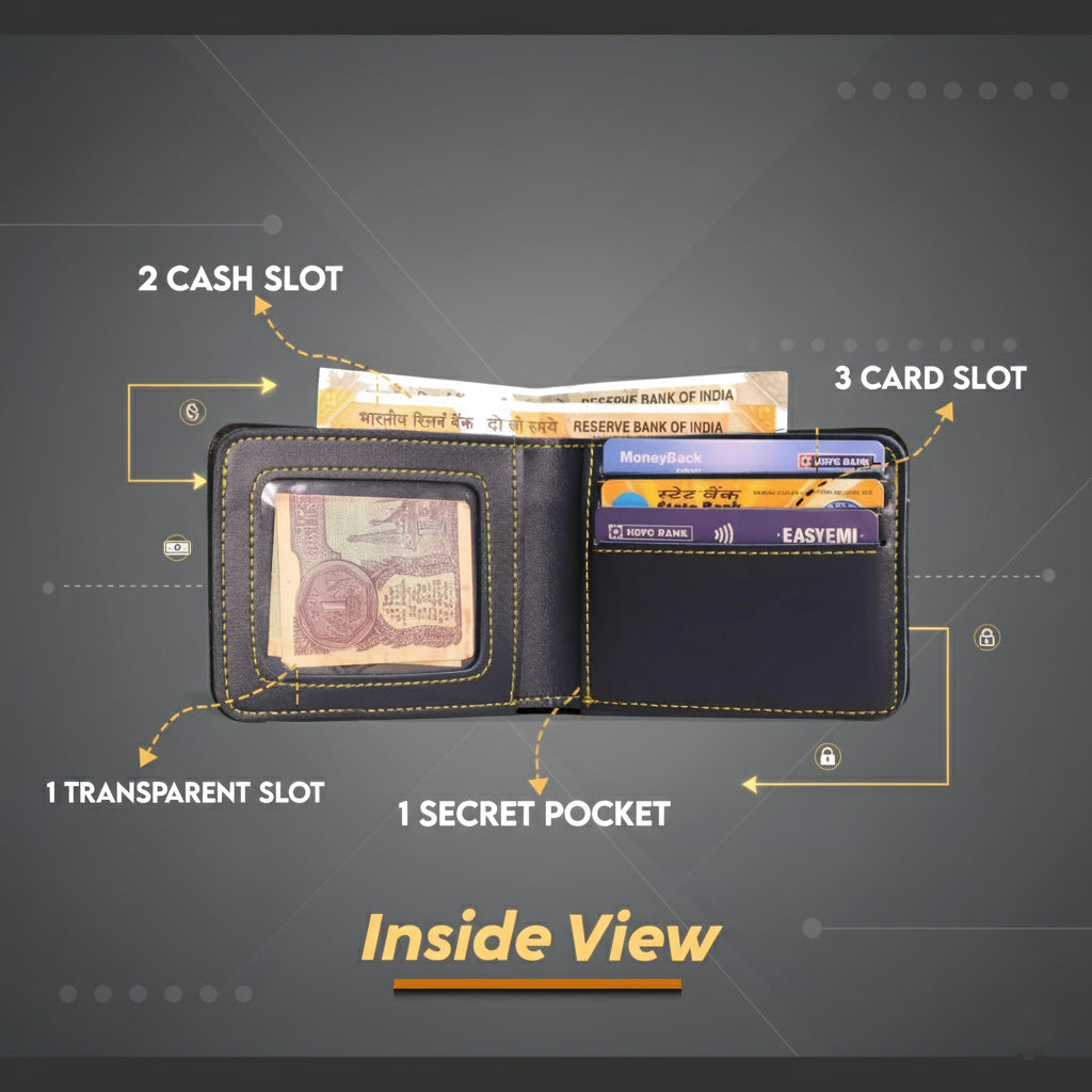 Personalized Faux Leather Wallet with Name