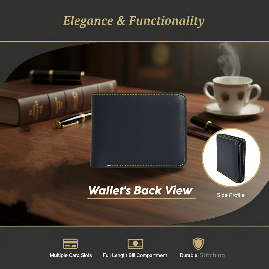Personalized Faux Leather Wallet with Name
