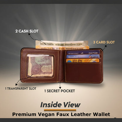 Personalized Faux Leather Wallet with Name