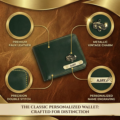 Personalized Faux Leather Wallet with Name