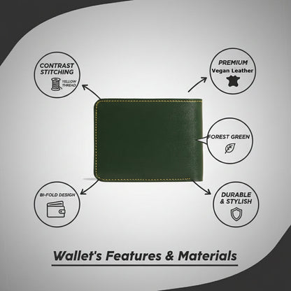 Personalized Faux Leather Wallet with Name