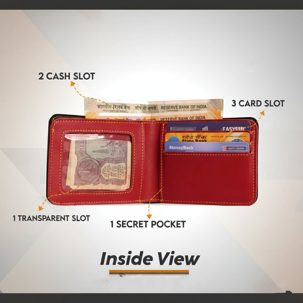 Personalized Faux Leather Wallet with Name