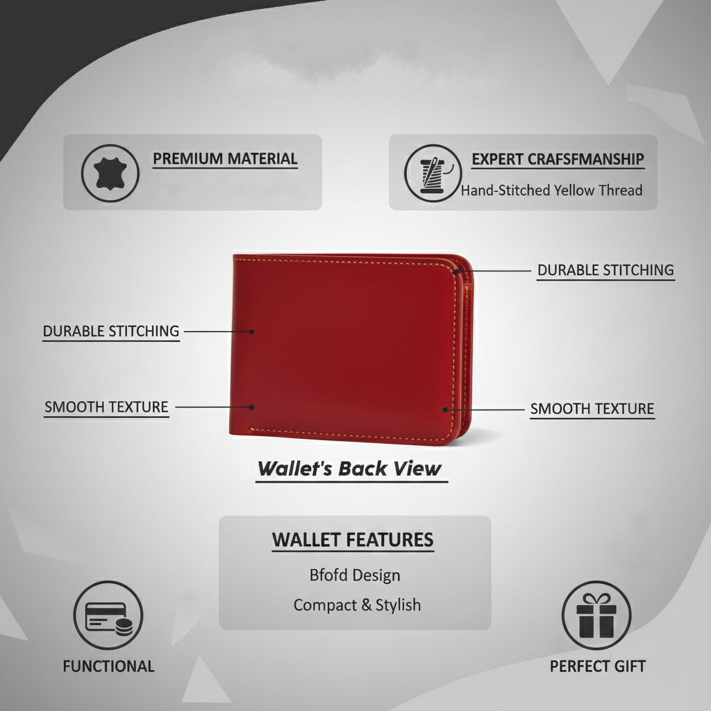 Personalized Faux Leather Wallet with Name