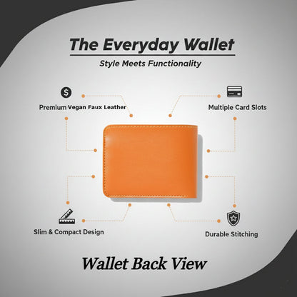 Personalized Faux Leather Wallet with Name